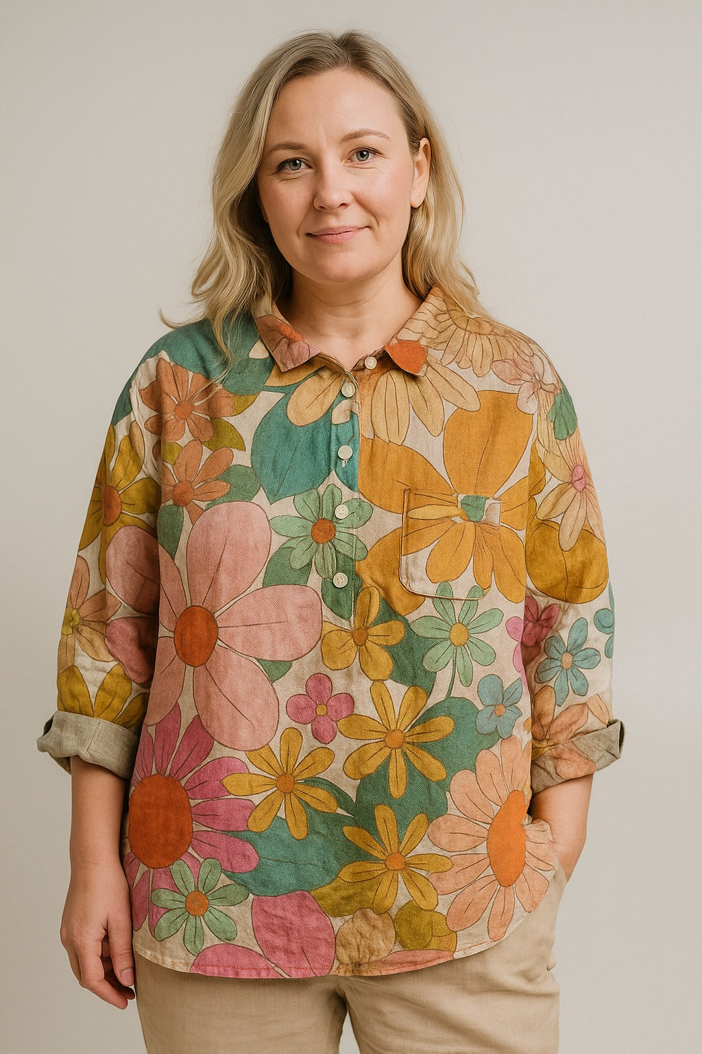 Joyce | Classic Floral Blouses